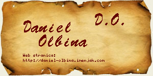 Daniel Olbina vizit kartica